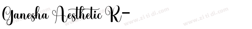 Ganesha Aesthetic R字体转换